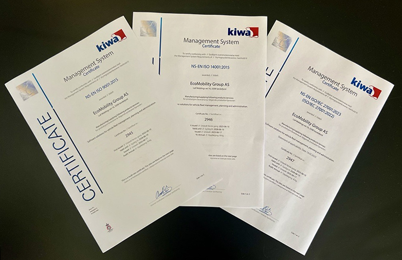 Iso 9001 14001 27001 certificates