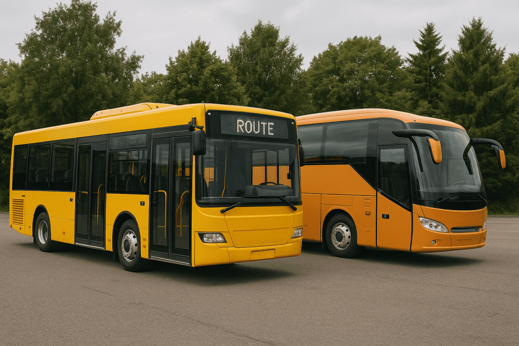 busses route line tourist