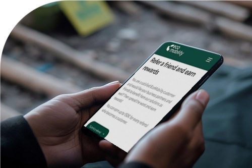 Refer a friend EcoMobility rewards