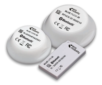EcoMobility puck, coin, slim BLE tags